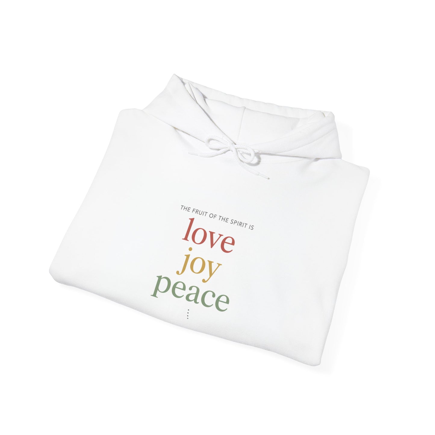 love joy peace Hoodie | shadow typography, 3D simple text