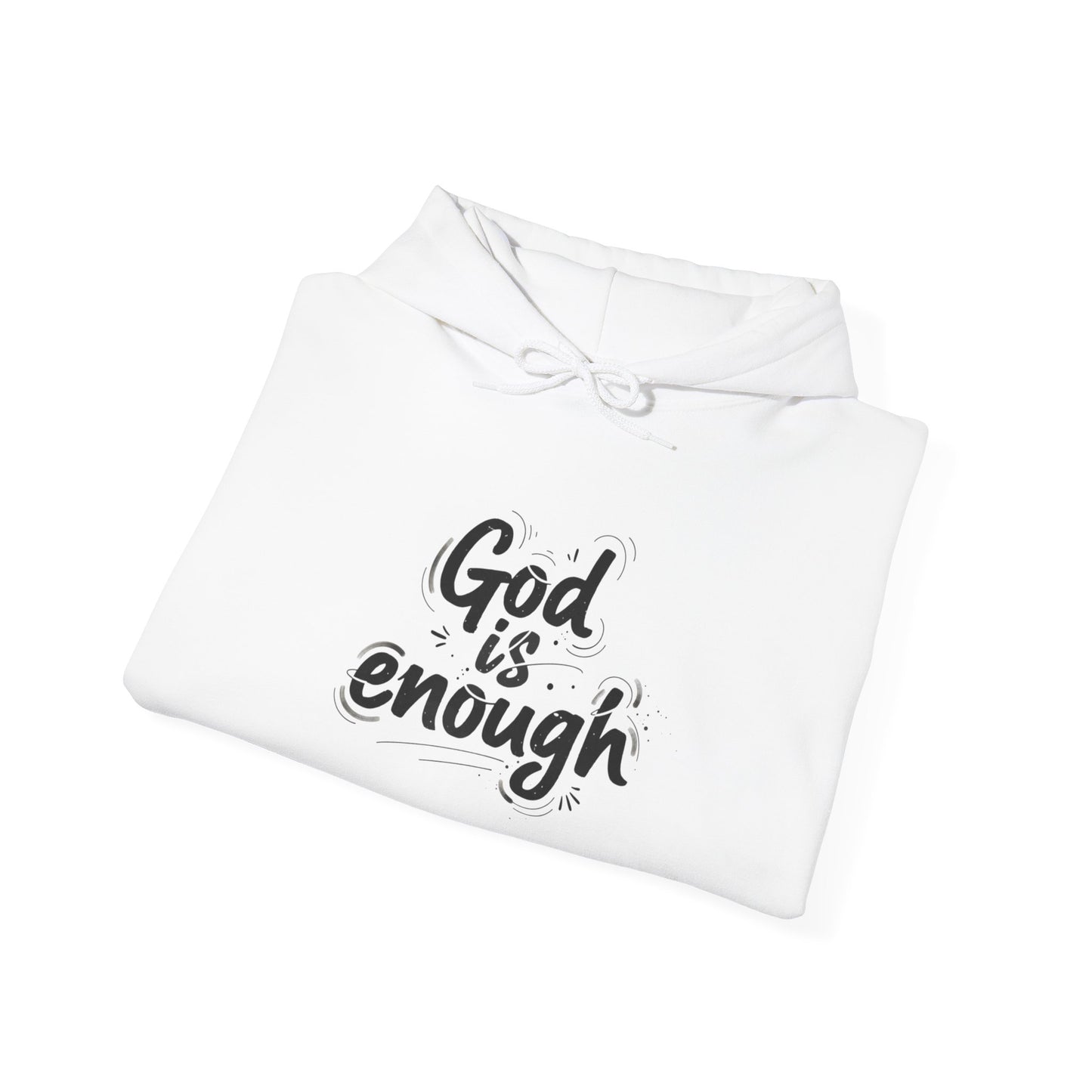 God is enough hoodie | Handwritten marker aesthetic, scribble text