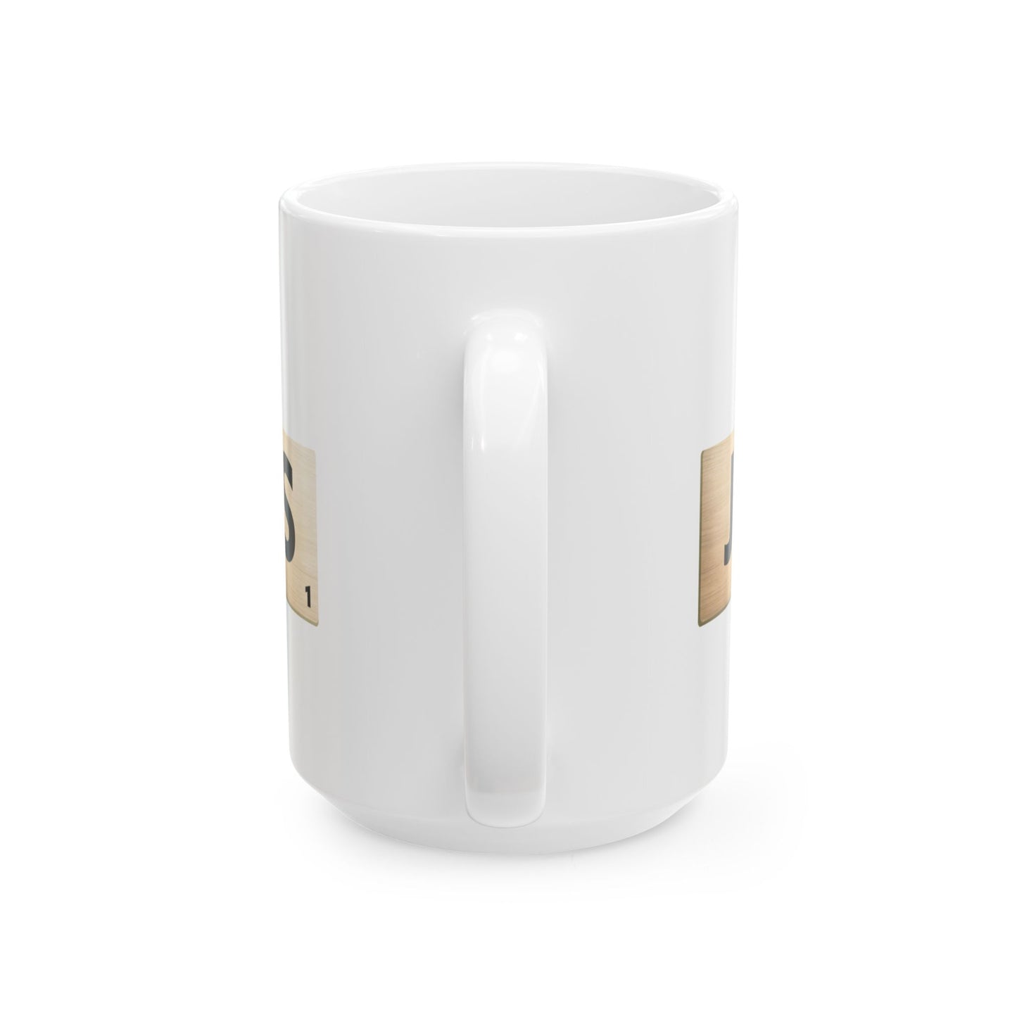 All You Need Is Jesus Ceramic Mug — Scrabble Tile Faith Coffee Cup (11oz/15oz)