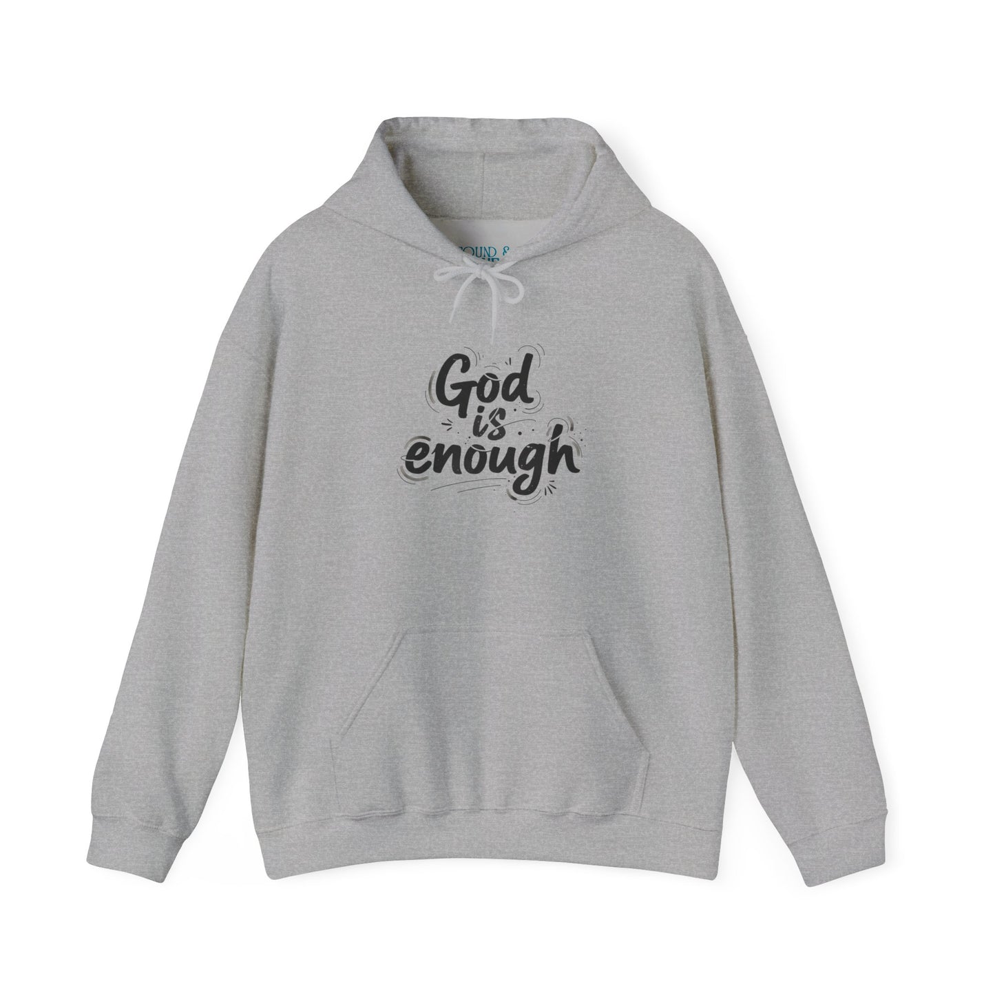God is enough hoodie | Handwritten marker aesthetic, scribble text