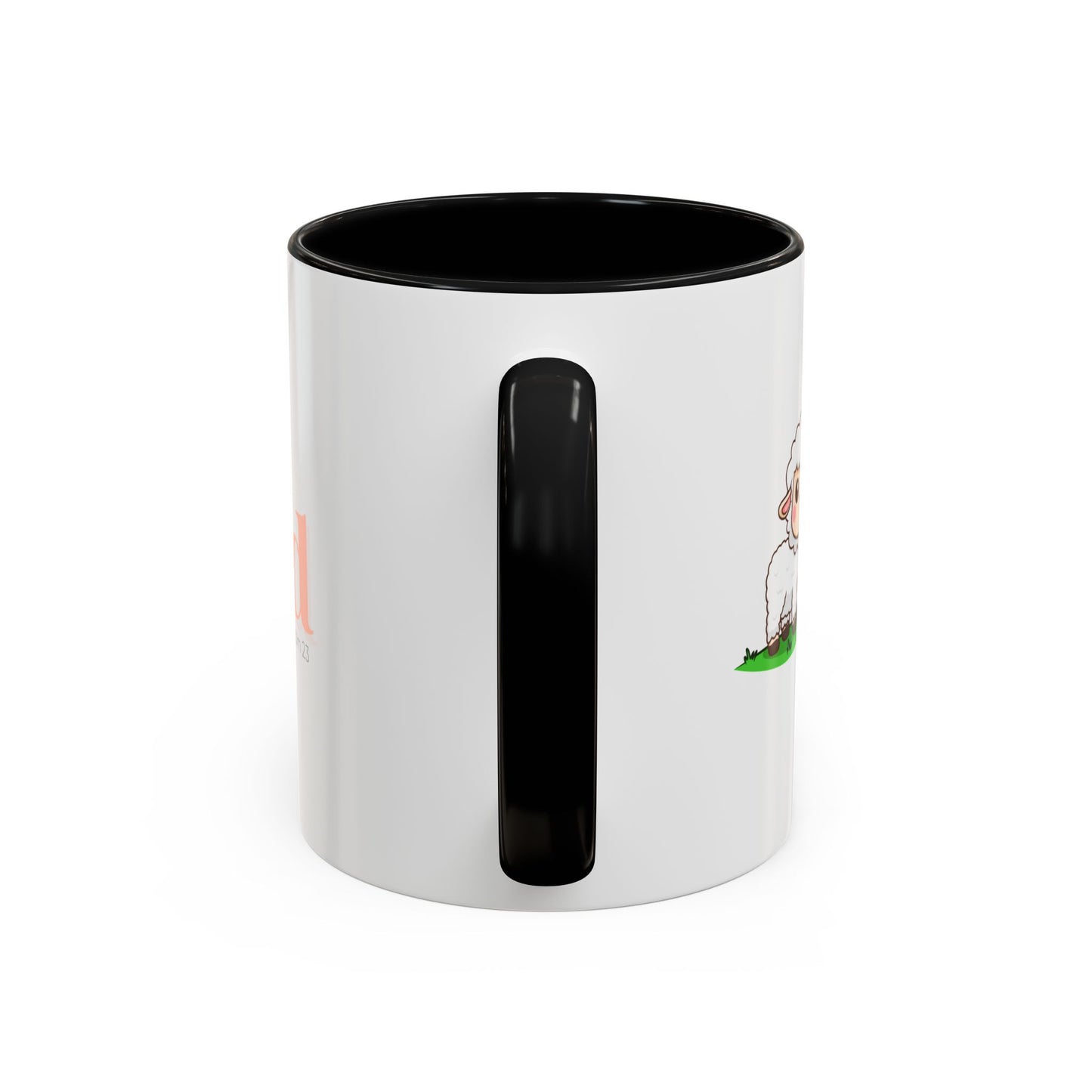 Shepherd Psalm 23 Accent Coffee Mug — Faith-Inspired Christian Gifts