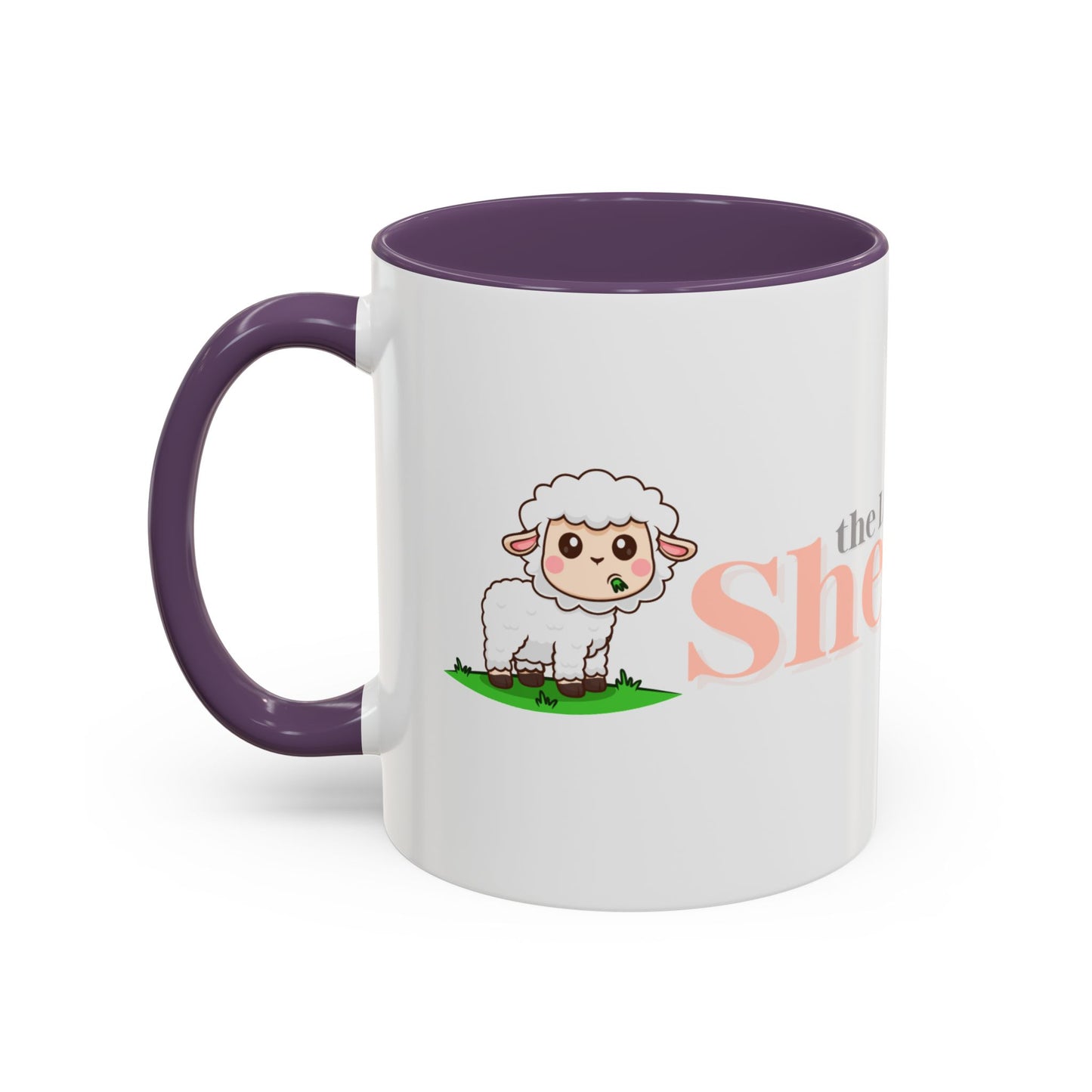 Shepherd Psalm 23 Accent Coffee Mug — Faith-Inspired Christian Gifts