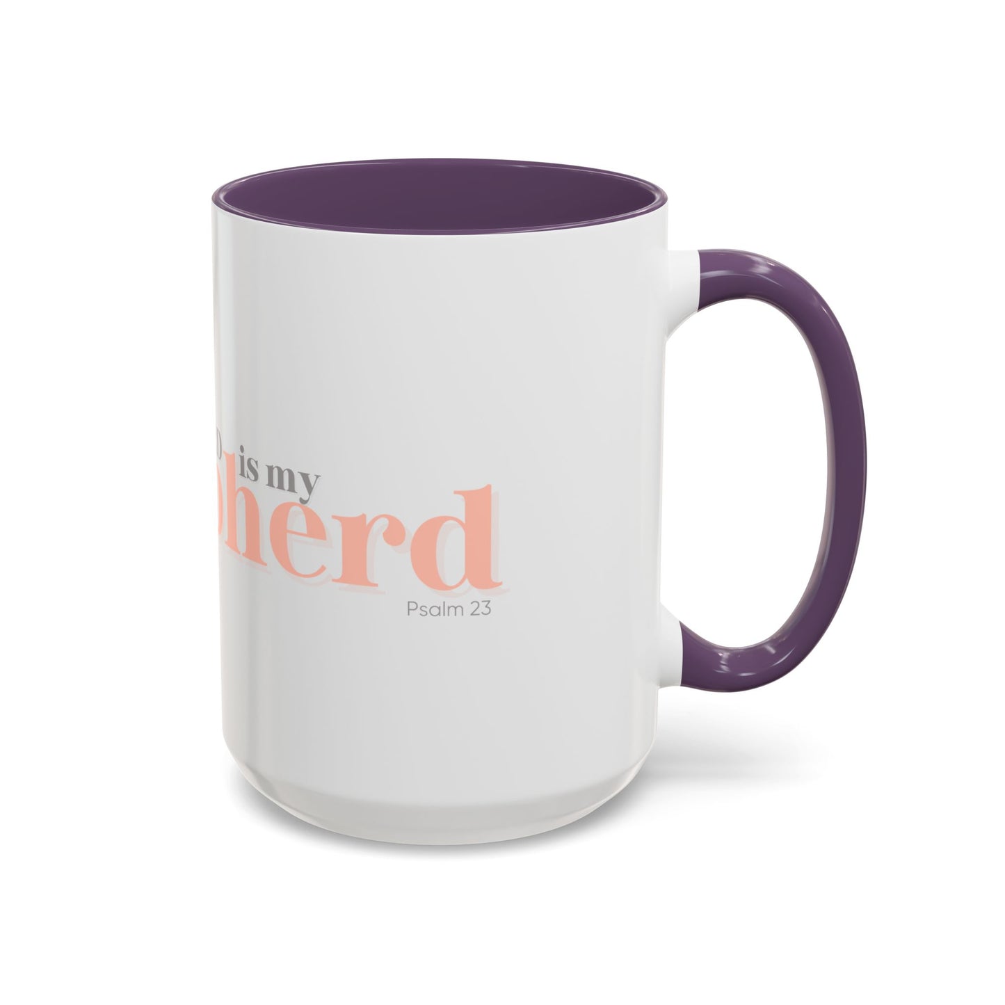 Shepherd Psalm 23 Accent Coffee Mug — Faith-Inspired Christian Gifts