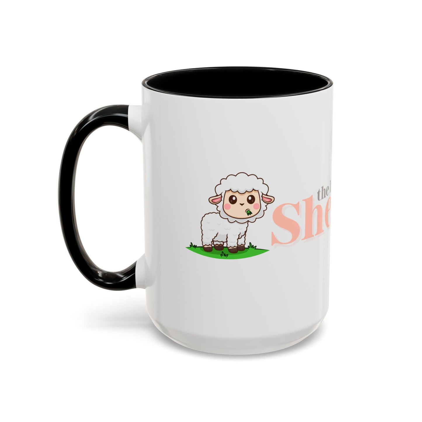 Shepherd Psalm 23 Accent Coffee Mug — Faith-Inspired Christian Gifts