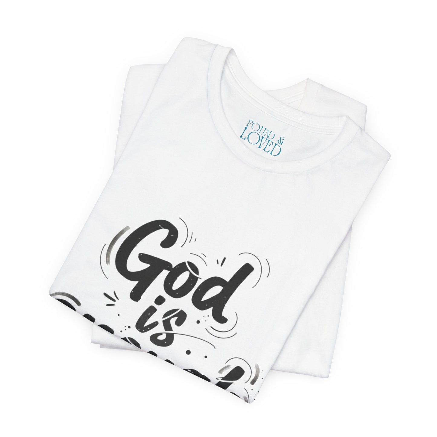 handwritten marker “God is enough” Tee | marker scribble design, doodle quote tee