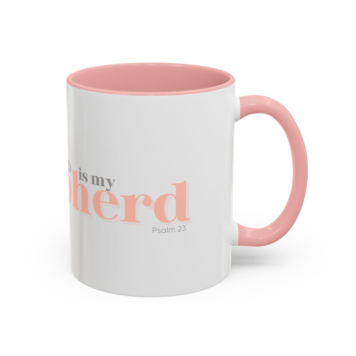 Shepherd Psalm 23 Accent Coffee Mug — Faith-Inspired Christian Gifts