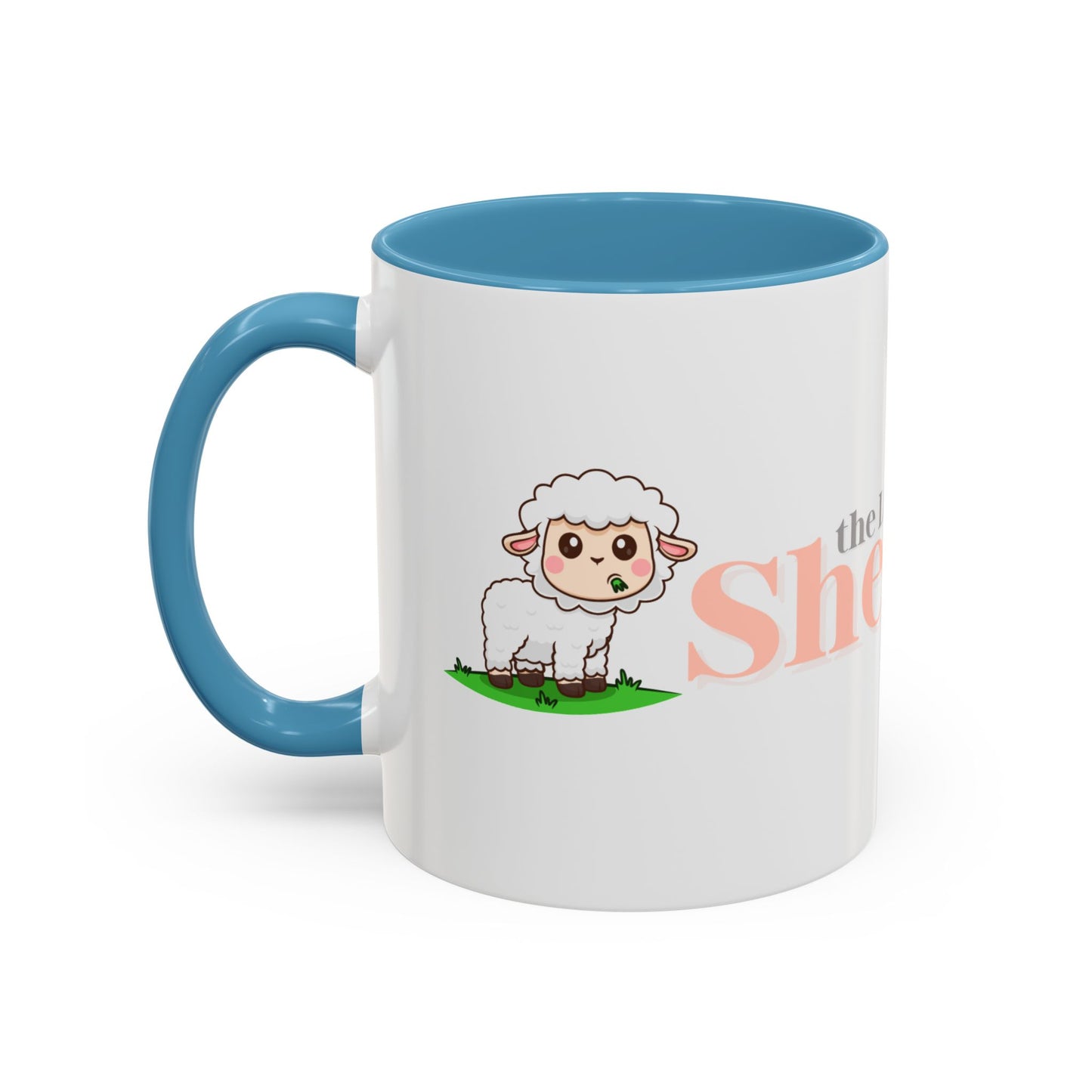 Shepherd Psalm 23 Accent Coffee Mug — Faith-Inspired Christian Gifts