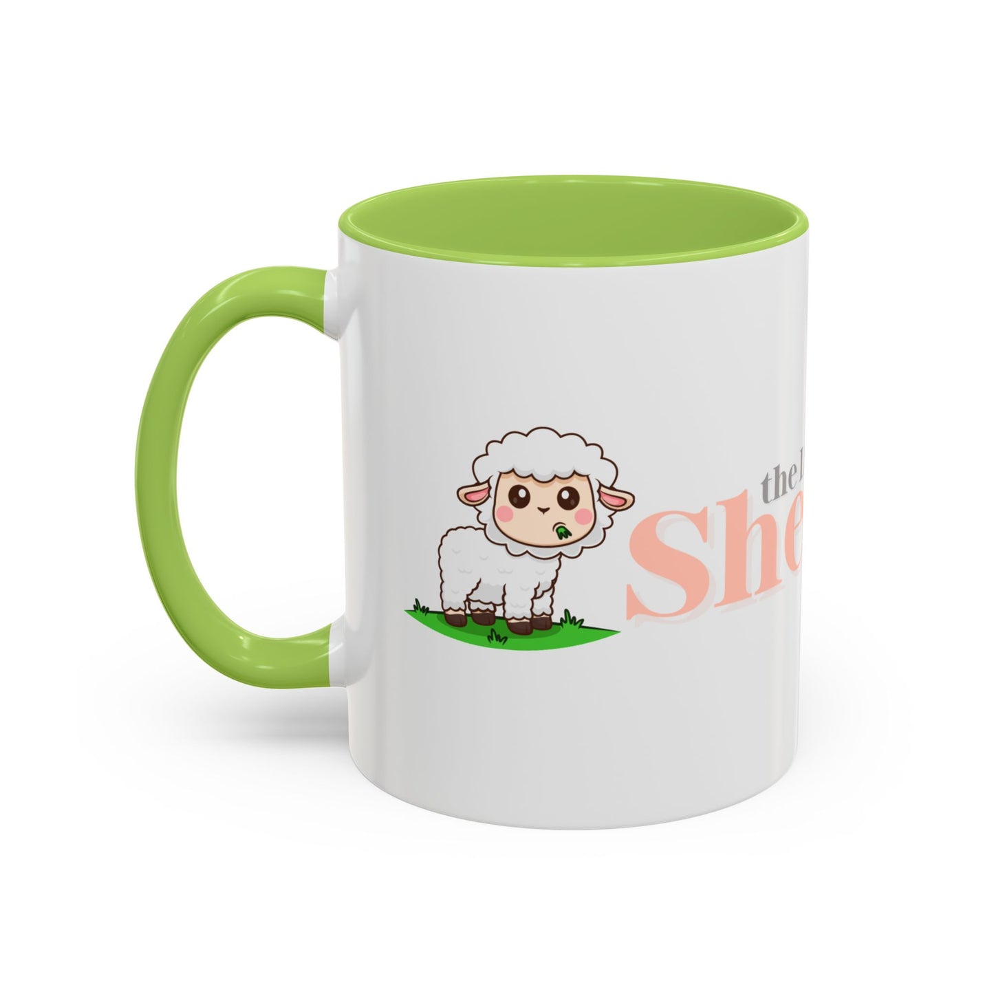 Shepherd Psalm 23 Accent Coffee Mug — Faith-Inspired Christian Gifts