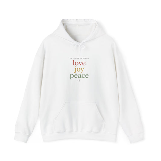 love joy peace Hoodie | shadow typography, 3D simple text