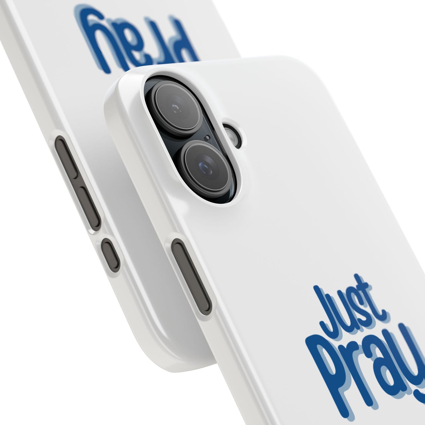 Just Pray Slim Phone Case — Minimal Faith-Inspired Protective Cover
