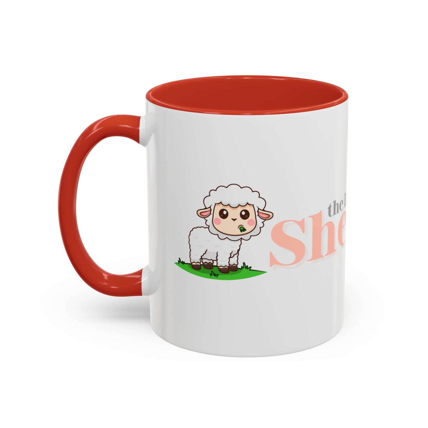 Shepherd Psalm 23 Accent Coffee Mug — Faith-Inspired Christian Gifts