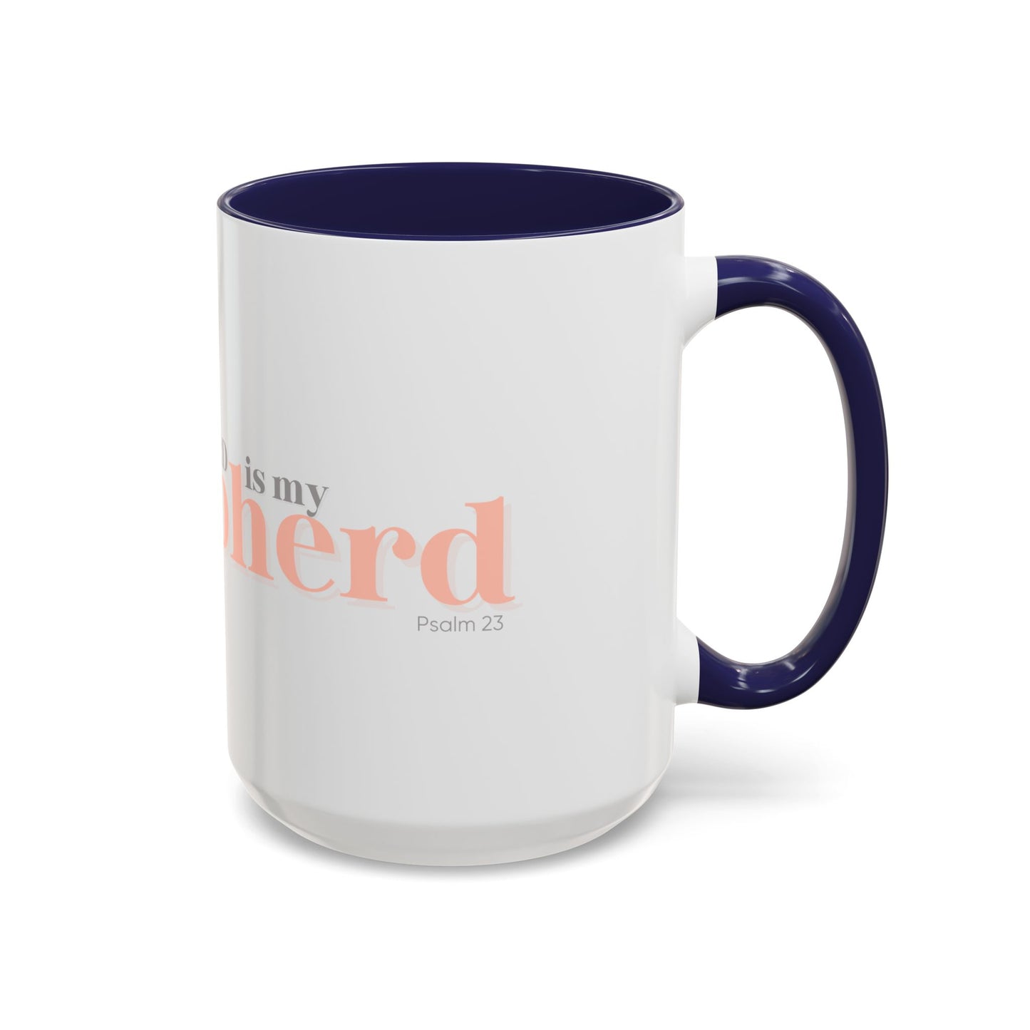 Shepherd Psalm 23 Accent Coffee Mug — Faith-Inspired Christian Gifts