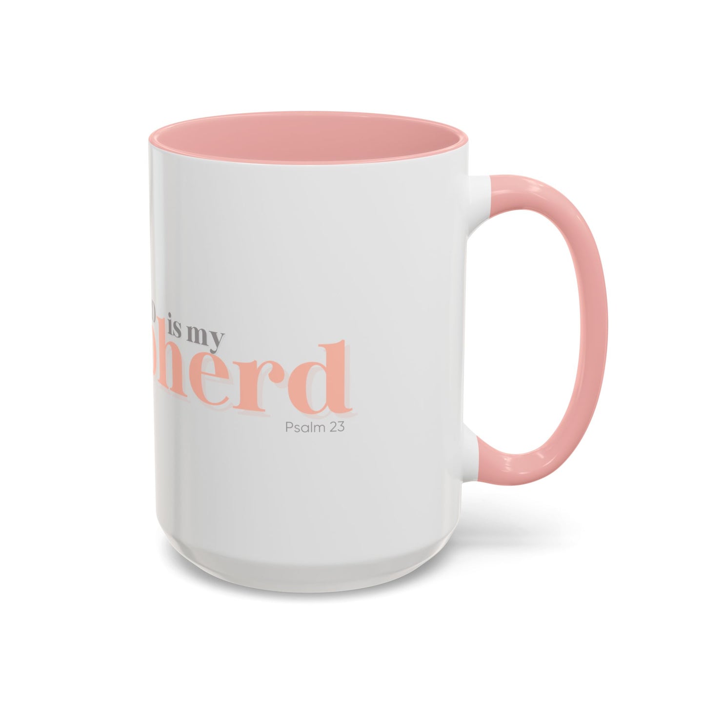Shepherd Psalm 23 Accent Coffee Mug — Faith-Inspired Christian Gifts