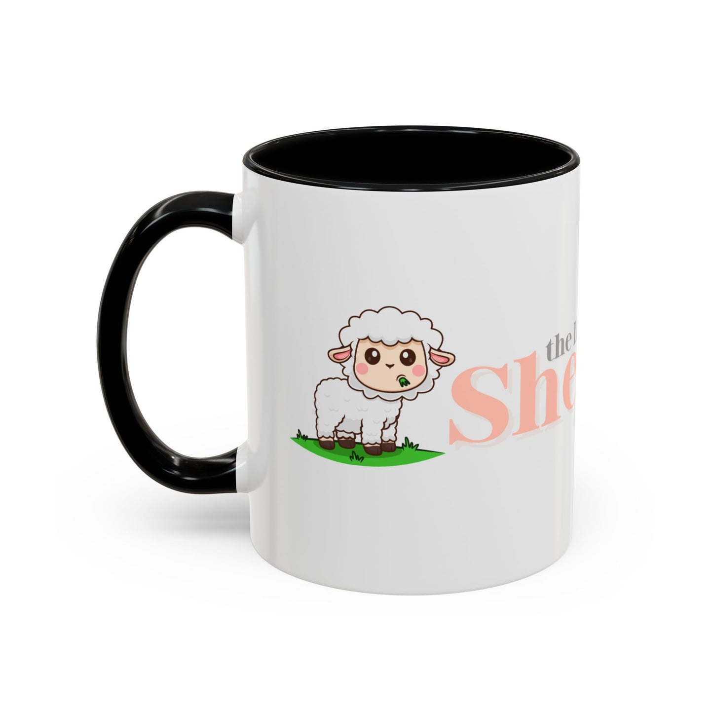 Shepherd Psalm 23 Accent Coffee Mug — Faith-Inspired Christian Gifts