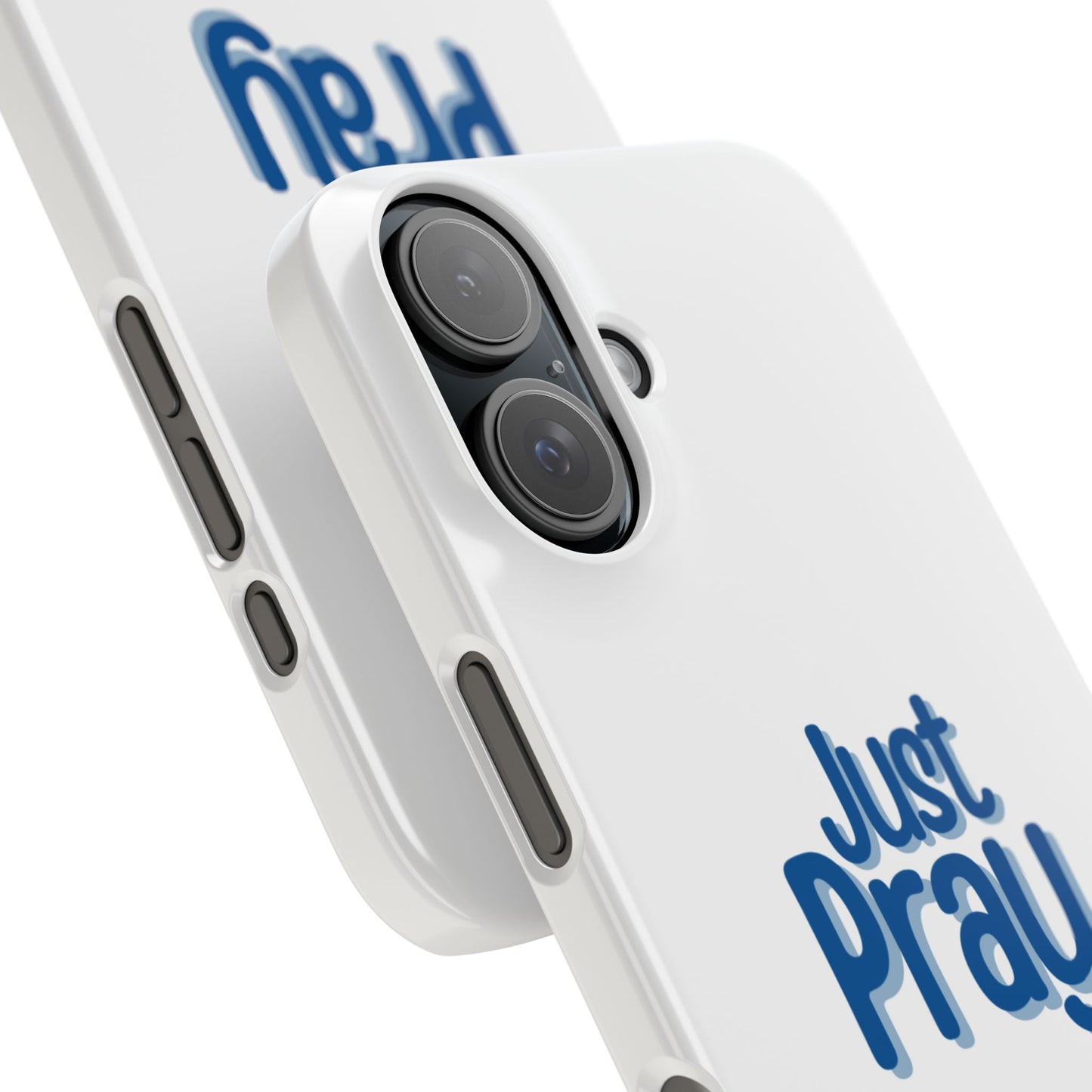Just Pray Slim Phone Case — Minimal Faith-Inspired Protective Cover