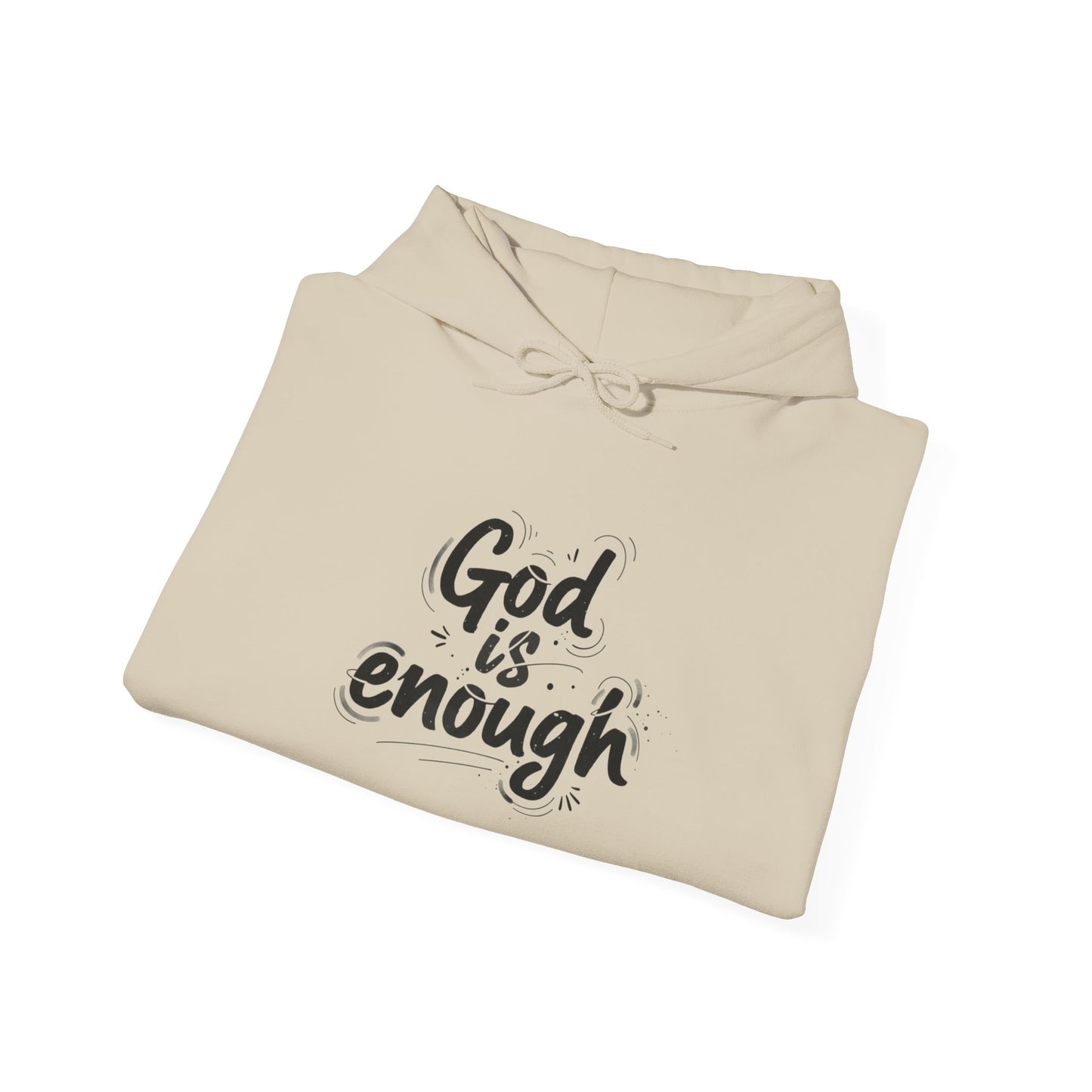God is enough hoodie | Handwritten marker aesthetic, scribble text