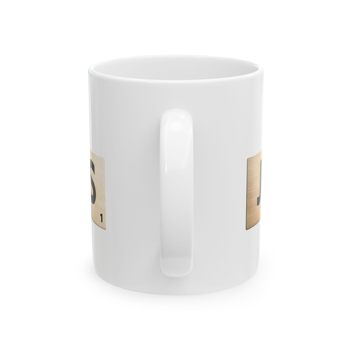 All You Need Is Jesus Ceramic Mug — Scrabble Tile Faith Coffee Cup (11oz/15oz)