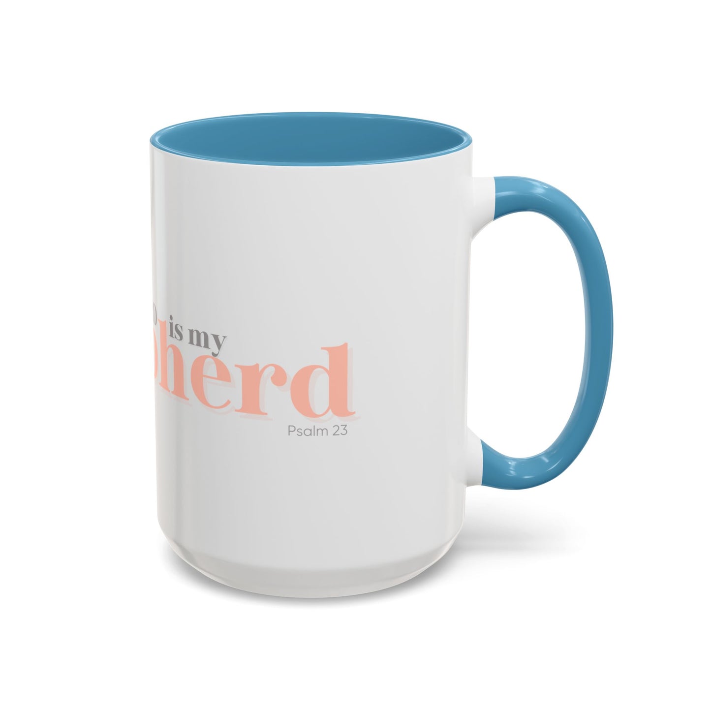 Shepherd Psalm 23 Accent Coffee Mug — Faith-Inspired Christian Gifts