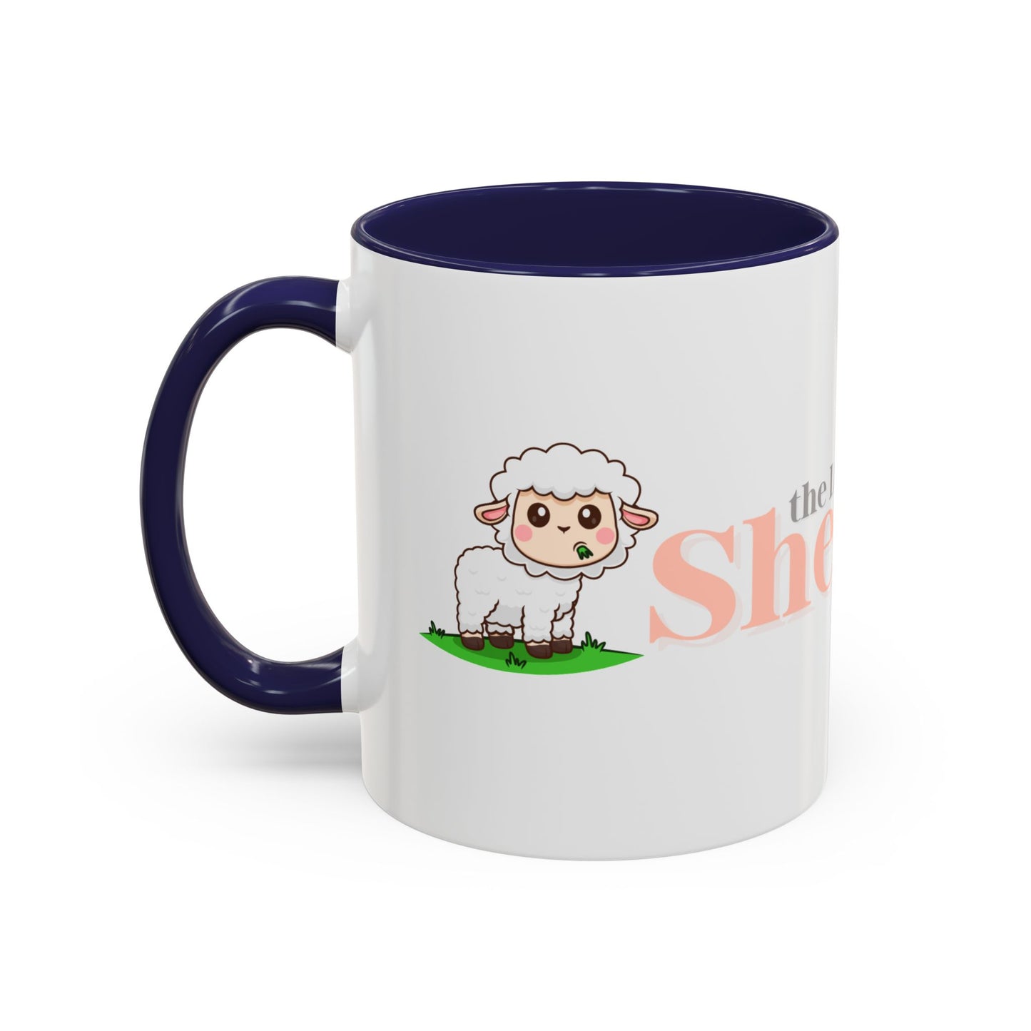 Shepherd Psalm 23 Accent Coffee Mug — Faith-Inspired Christian Gifts