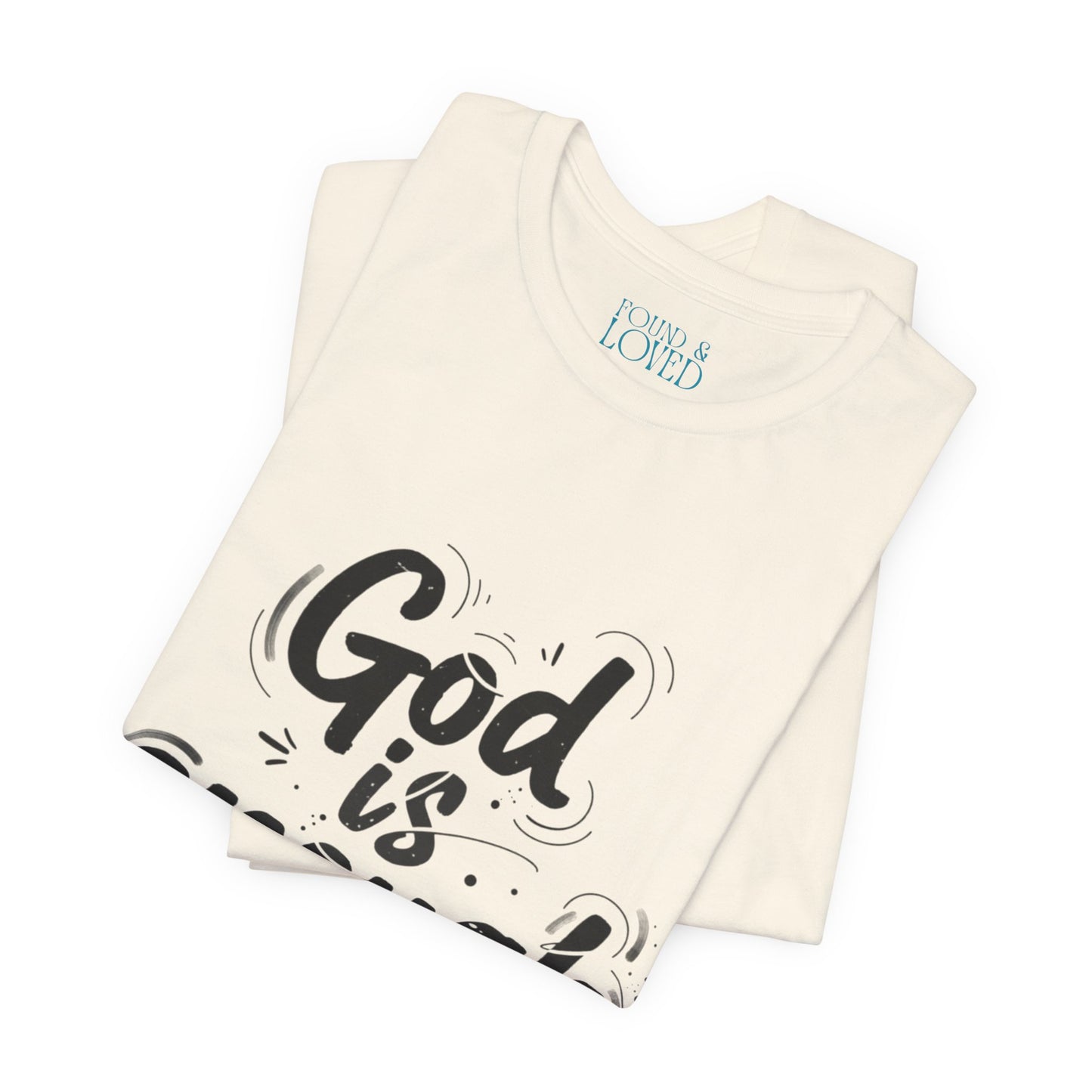 handwritten marker “God is enough” Tee | marker scribble design, doodle quote tee