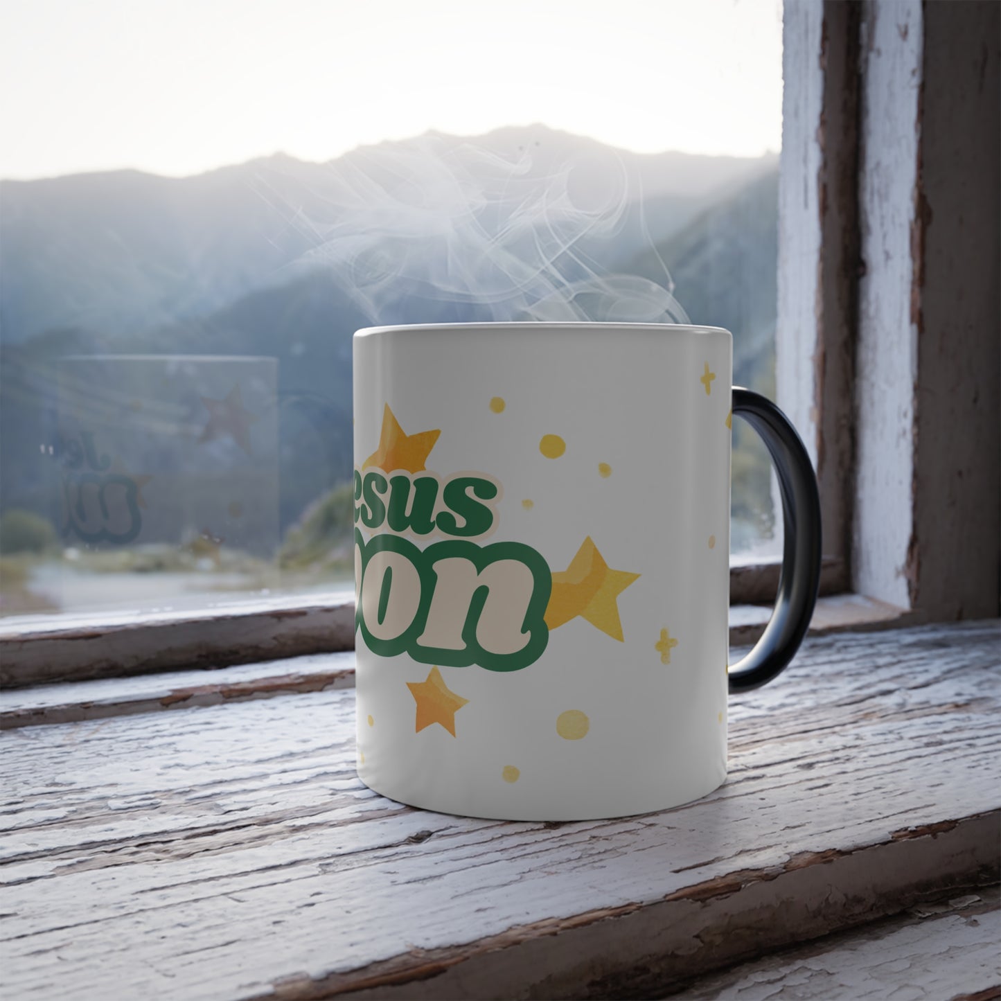Jesus Won Color-Changing Mug — 11oz Inspirational Christian Coffee Cup