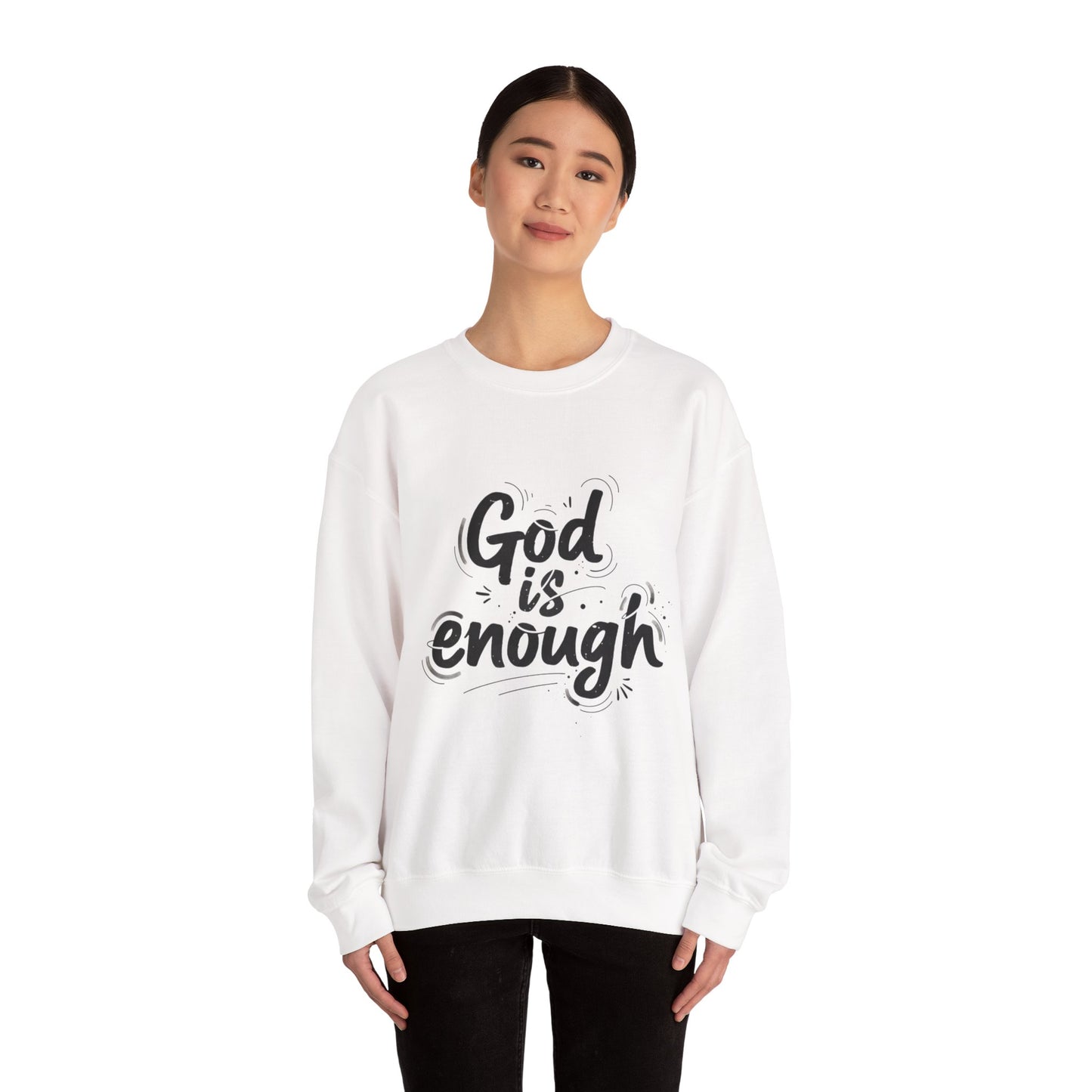 God is Enough sweatshirt | handwritten marker aesthetic, doodle script