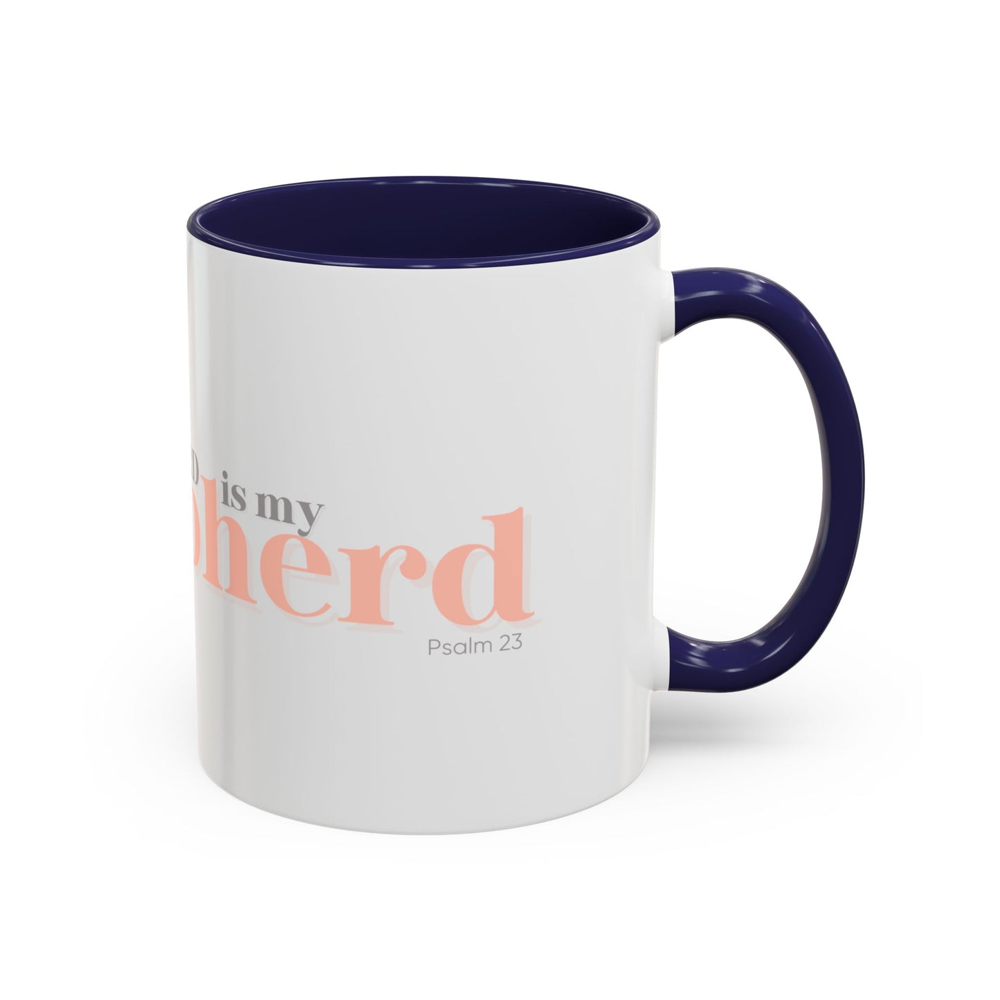 Shepherd Psalm 23 Accent Coffee Mug — Faith-Inspired Christian Gifts