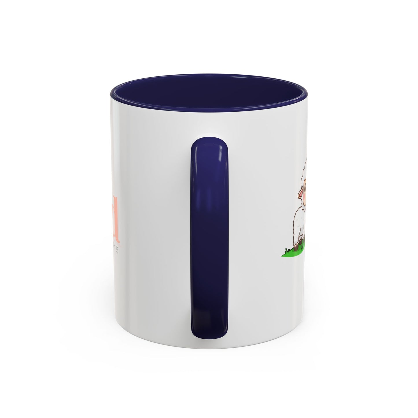 Shepherd Psalm 23 Accent Coffee Mug — Faith-Inspired Christian Gifts