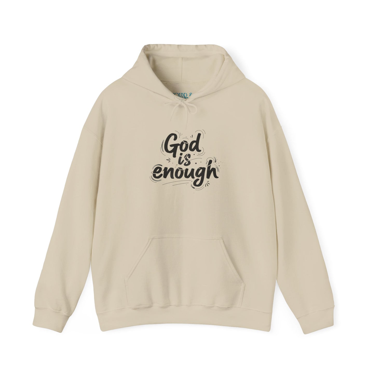 God is enough hoodie | Handwritten marker aesthetic, scribble text