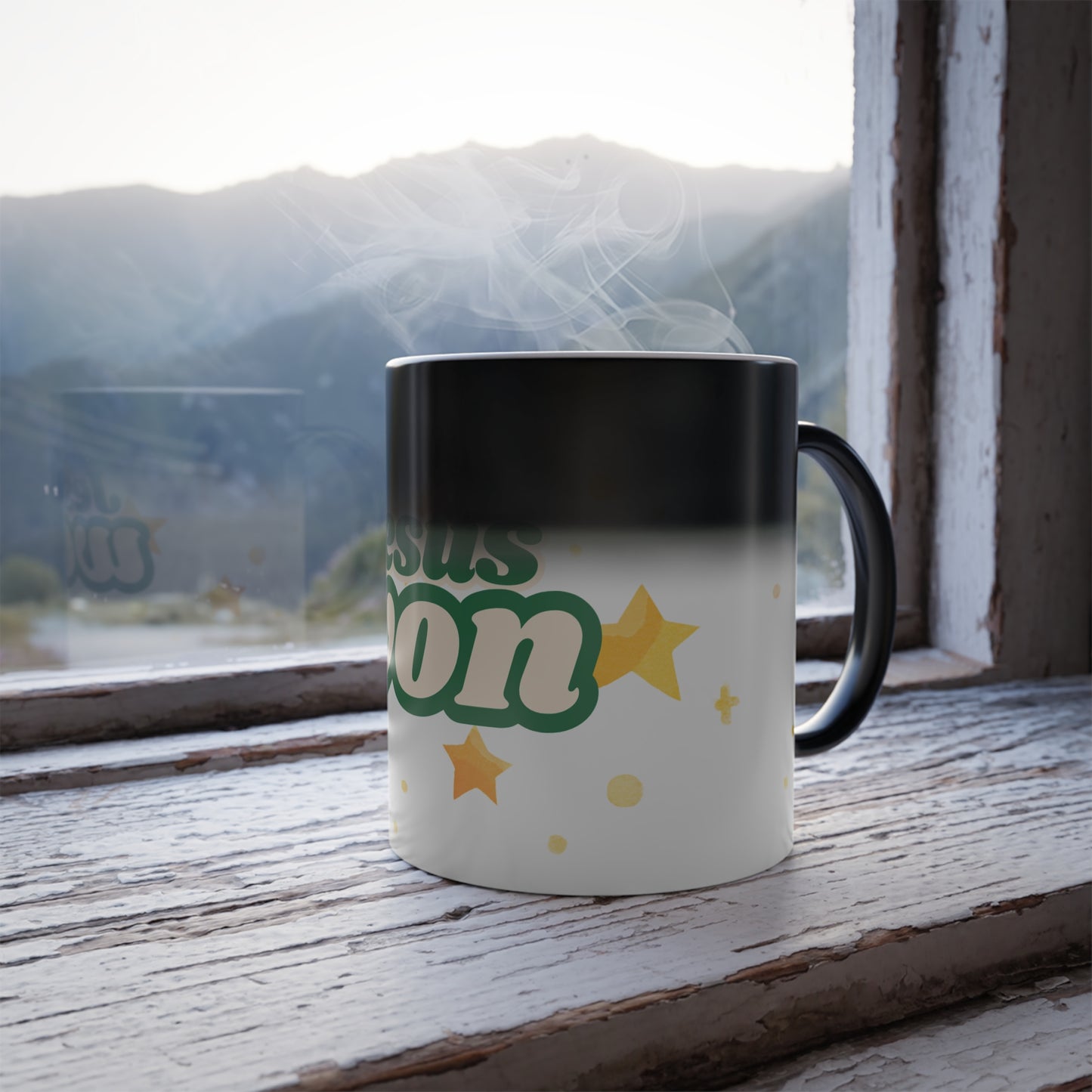 Jesus Won Color-Changing Mug — 11oz Inspirational Christian Coffee Cup