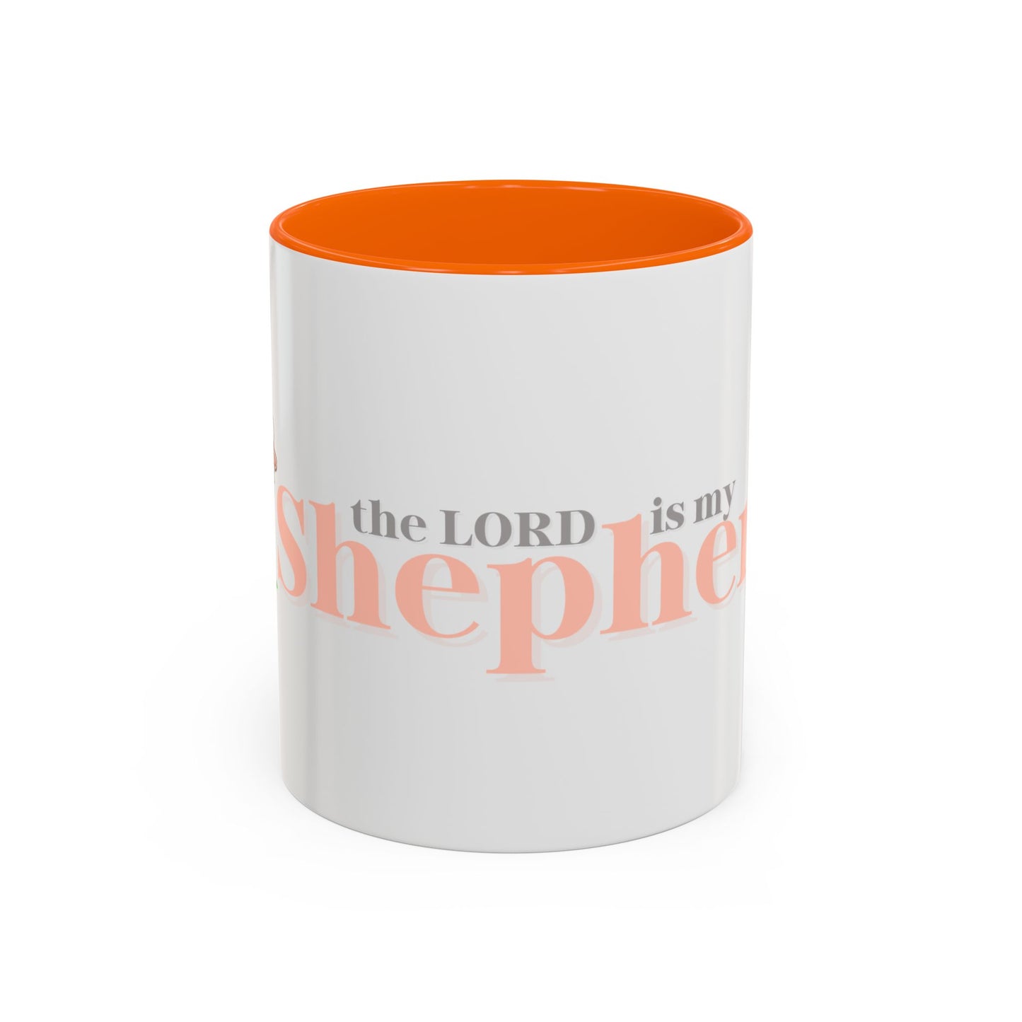 Shepherd Psalm 23 Accent Coffee Mug — Faith-Inspired Christian Gifts