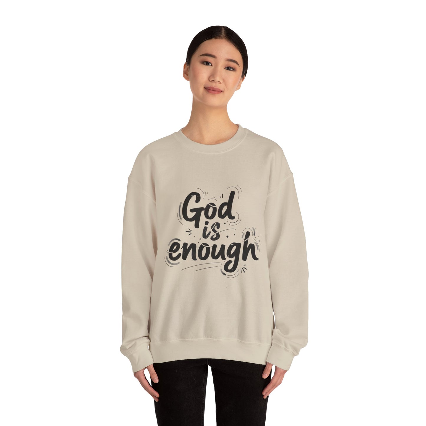 God is Enough sweatshirt | handwritten marker aesthetic, doodle script