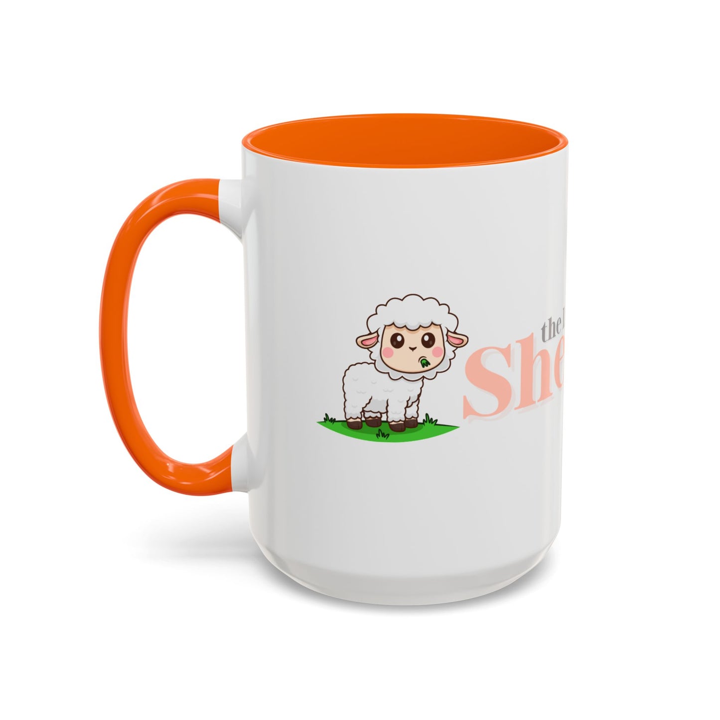 Shepherd Psalm 23 Accent Coffee Mug — Faith-Inspired Christian Gifts