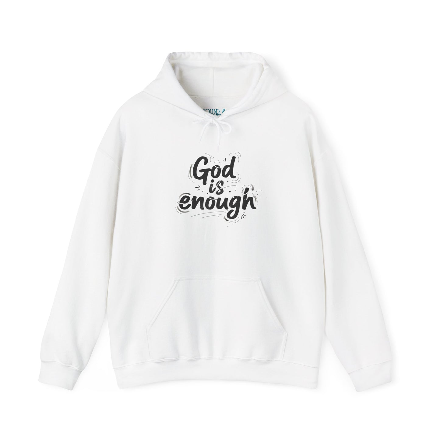 God is enough hoodie | Handwritten marker aesthetic, scribble text