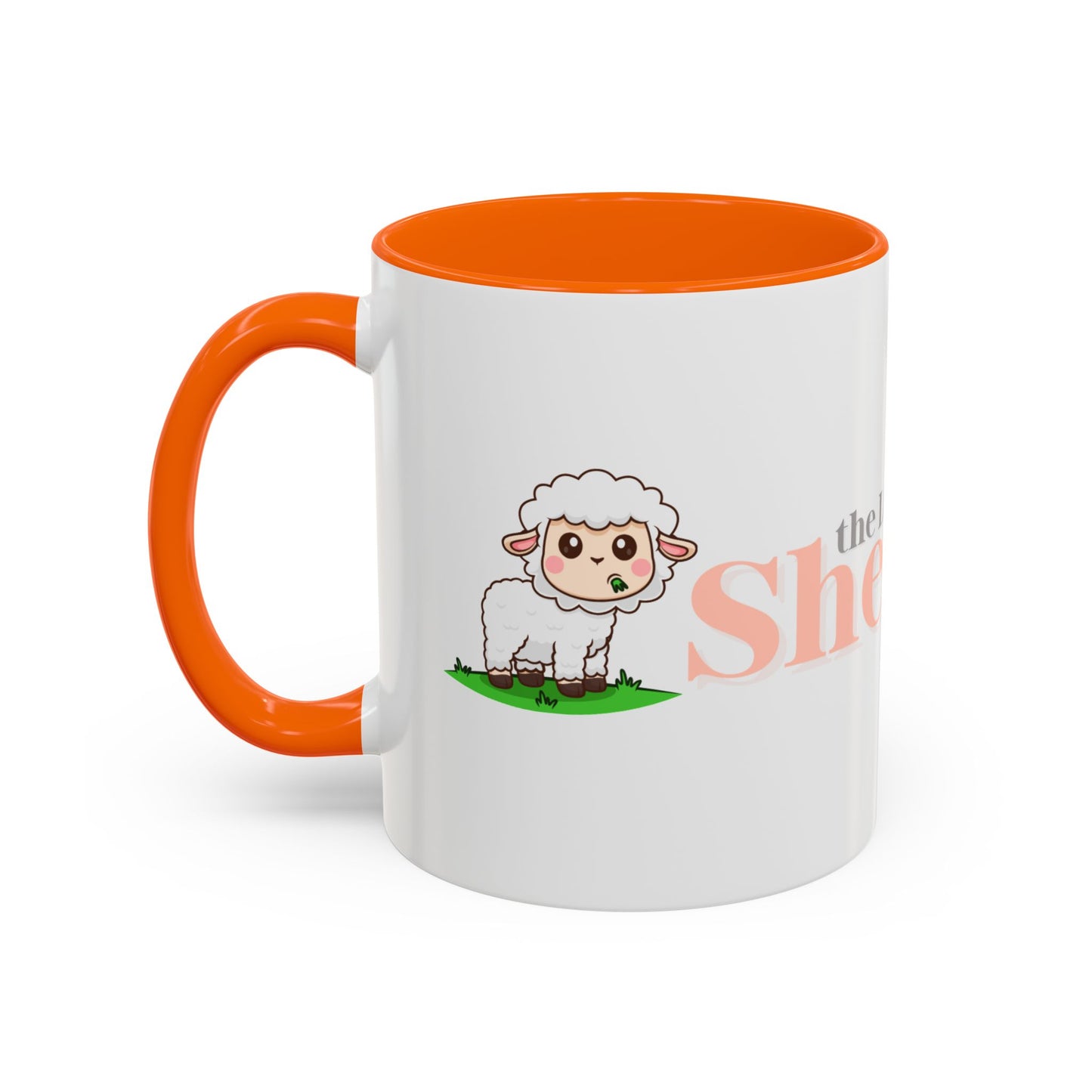 Shepherd Psalm 23 Accent Coffee Mug — Faith-Inspired Christian Gifts