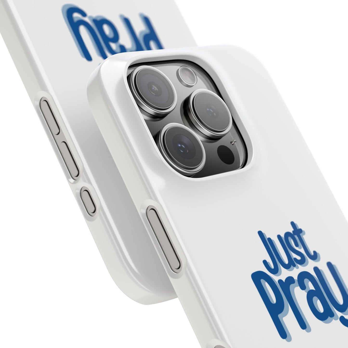 Just Pray Slim Phone Case — Minimal Faith-Inspired Protective Cover