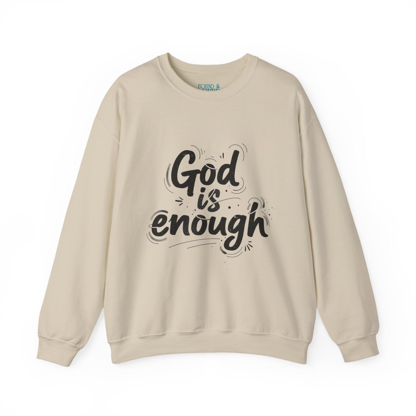 God is Enough sweatshirt | handwritten marker aesthetic, doodle script