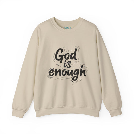 God is Enough sweatshirt | handwritten marker aesthetic, doodle script
